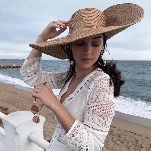ARITZIA Auxiliary Hamptons Natural Straw Hat S/M - Picture 4 of 12